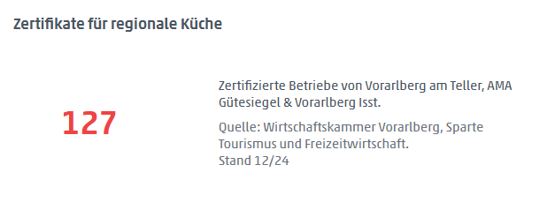 4 Zertifizierungen regionale Küche - Kernziel 4: Kulinarik